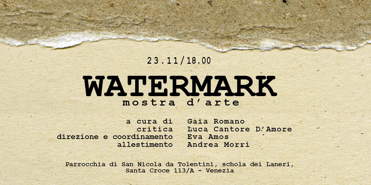 Mostra collettiva Watermark venezia